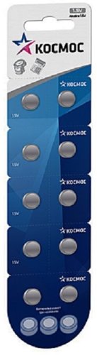 Элемент питания для часов Космос AG3 LR41 (блист.10 шт) (батарейка) картинка 